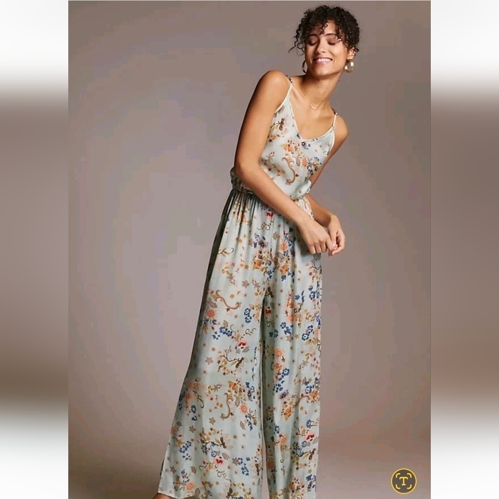 Anthropologie NWTs Mes Demoiselles Yoanna Wide-Leg Jumpsuit